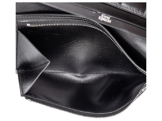 Béarn Cartera Hermès Bearn de piel Box Calf negra - vista 4
