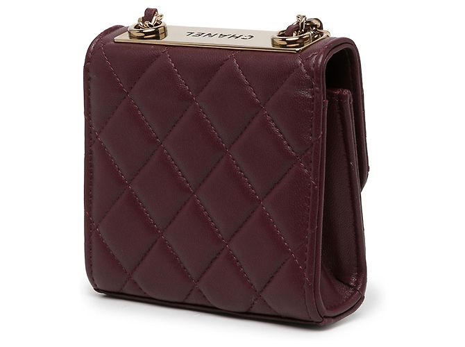 Clutch Chanel Red Mini Quilted Lambskin Trendy CC con catena - vista 2