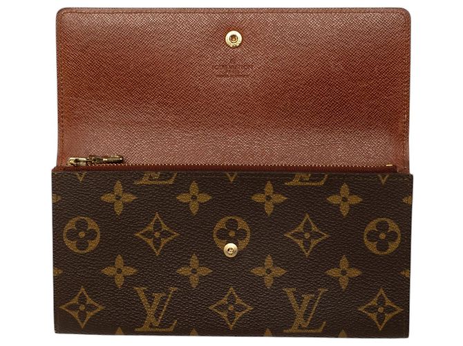 Louis Vuitton Brown Monogram Sarah Long Wallet - view 5