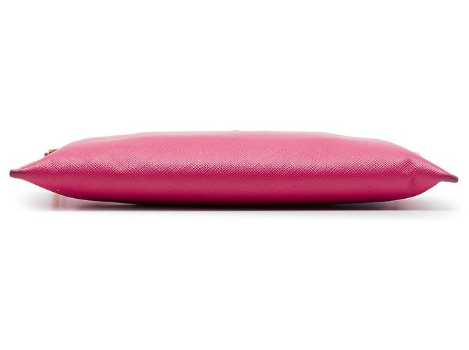 Borsa a tracolla Prada in Saffiano rosa - vista 3