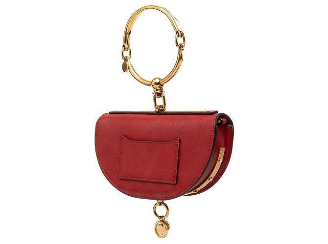 Borsa Nile Mini Chloé in pelle di vitello rossa - vista 2