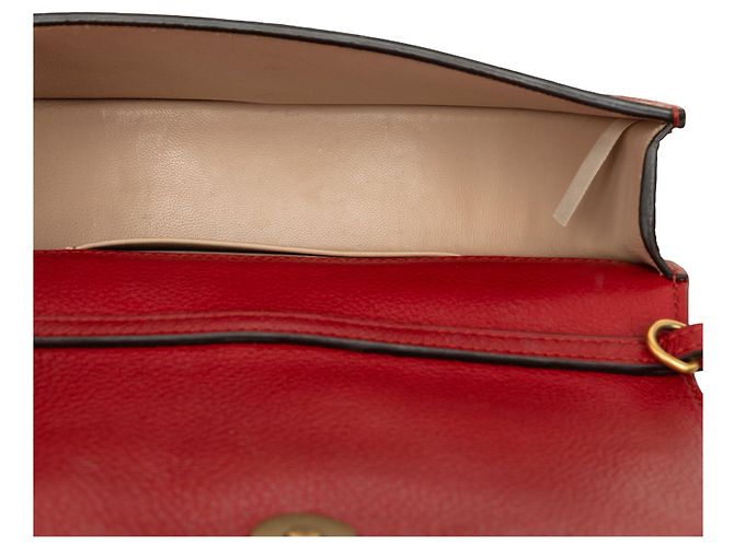 Borsa Nile Mini Chloé in pelle di vitello rossa - vista 4