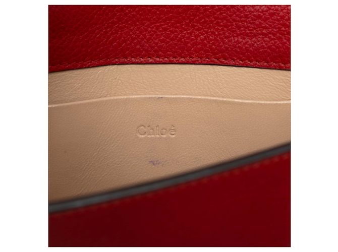 Borsa Nile Mini Chloé in pelle di vitello rossa - vista 5