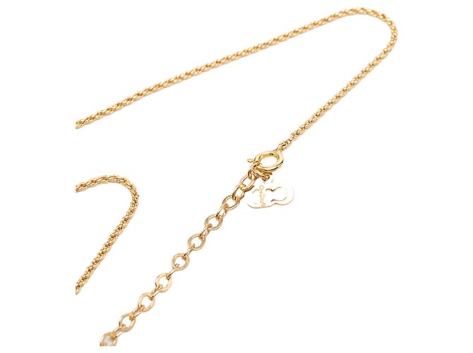 Collana Dior Gold con pendente logo CD placcato in oro - vista 3