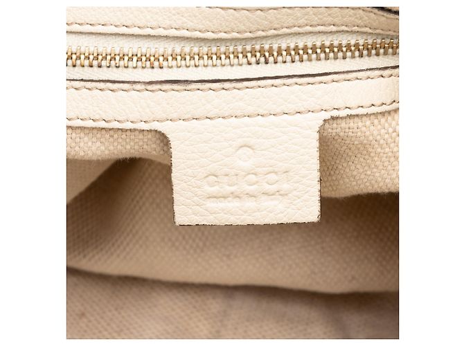 Borsa Gucci Diana in tela GG beige con manico in bambù - vista 5