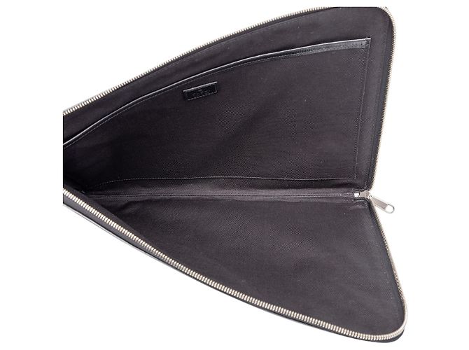Gucci Clutch Black GG Supreme Interlocking G - vista 4