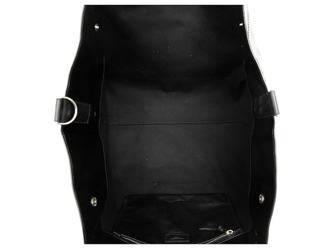 Autre Marque Borsa shopper Rive Gauche Saint Laurent in PVC nero maxi - vista 4