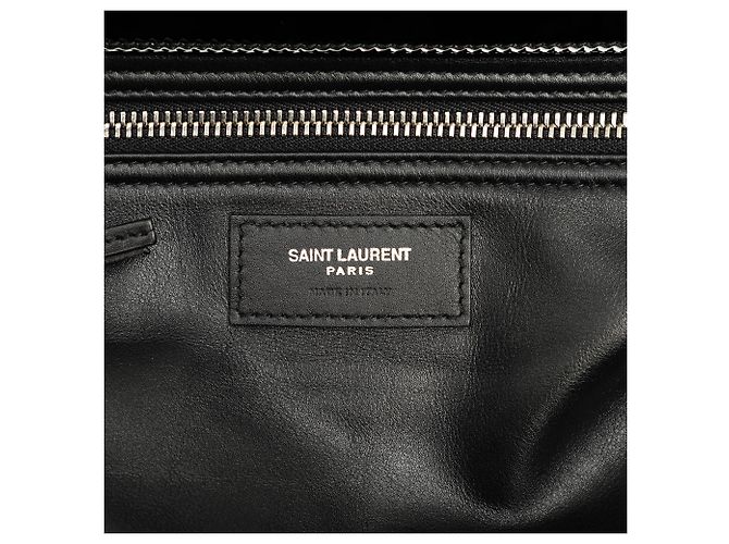 Autre Marque Borsa shopper Rive Gauche Saint Laurent in PVC nero maxi - vista 5