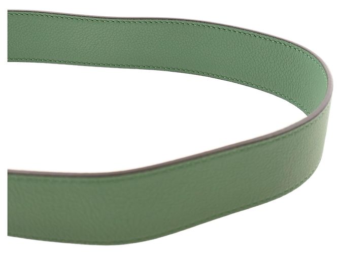 Fendi Borsa Shopper Sunshine Media in Pelle Verde - vista 8