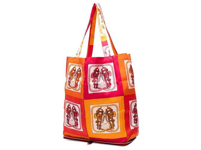 Borsa Hermès Orange Brides de Gala Silky Pop Tote - vista 2