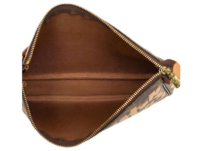 Louis Vuitton Brown Stephen Sprouse Monogram Graffiti Pochette Accessoires - vista 4