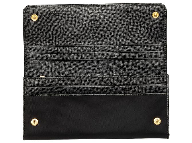 Cartera larga Prada de Tessuto negro - vista 4