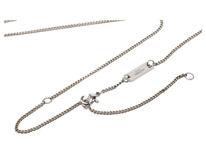 Louis Vuitton Silver Brass Monogram Charms Halskette - Ansicht 6