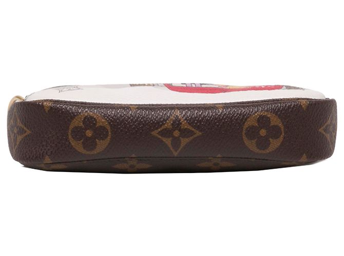 Louis Vuitton Brown Monogram Christmas Animation Mini Courchevel Pochette Accessories - vista 3