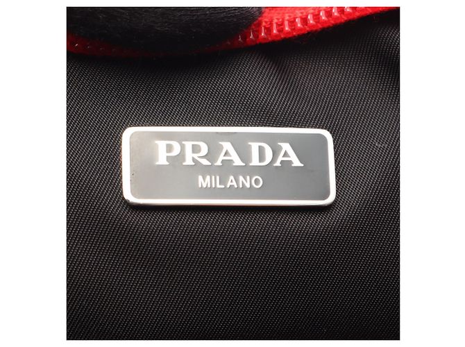 Prada Trasportino convertibile per animali in Re-Nylon rosso - vista 4
