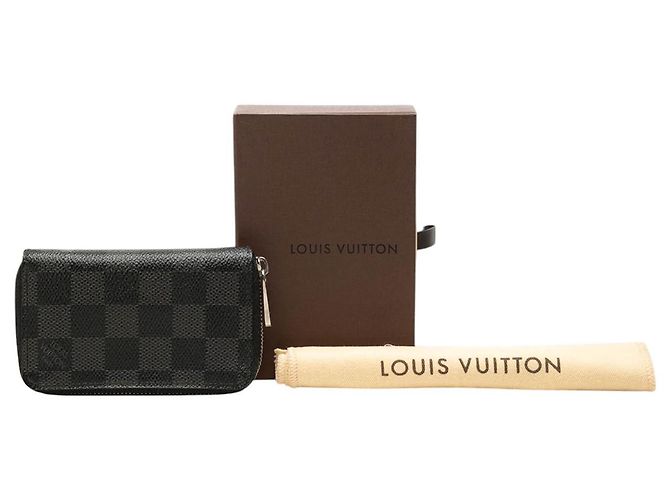 Portamonete Zippy Louis Vuitton Damier Graphite Nero - vista 7