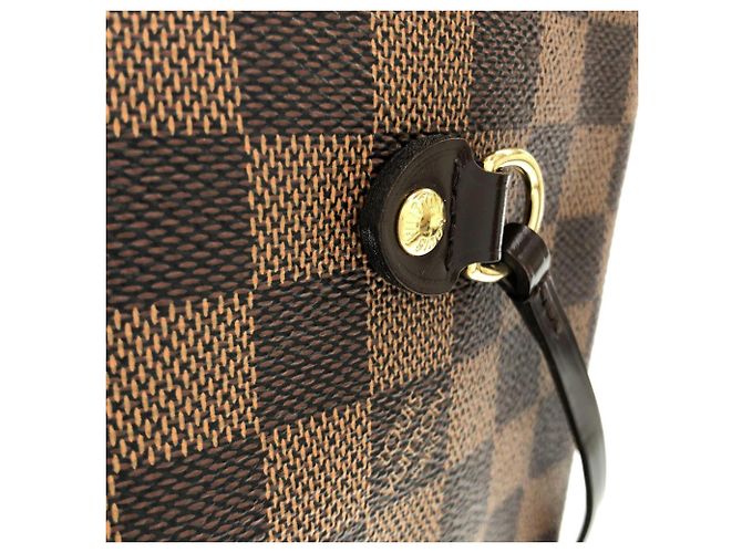 Borsa Louis Vuitton Damier Neverfull MM - vista 4
