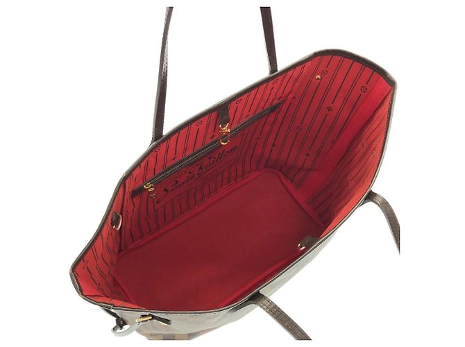 Borsa Louis Vuitton Damier Neverfull MM - vista 6