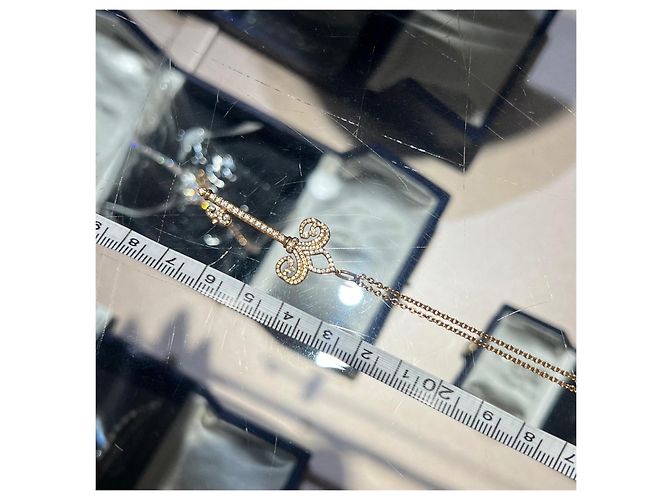 Collana Chiave Tiffany & Co. Oro Rosa 18k Diamante - vista 6