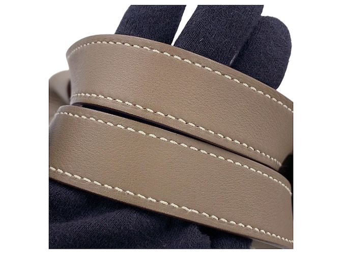 Hermès Borsa Hermes Kara Tote in Etoupe Gray - vista 11