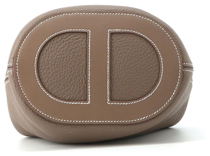 Hermès Borsa Hermes Kara Tote in Etoupe Gray - vista 3
