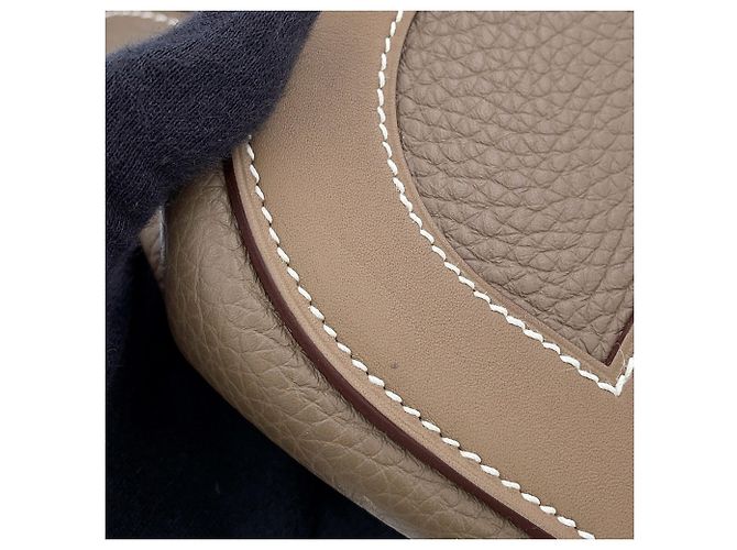 Hermès Borsa Hermes Kara Tote in Etoupe Gray - vista 6