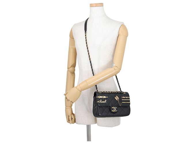 Borsa a spalla con catena Chanel Matelassé - vista 5