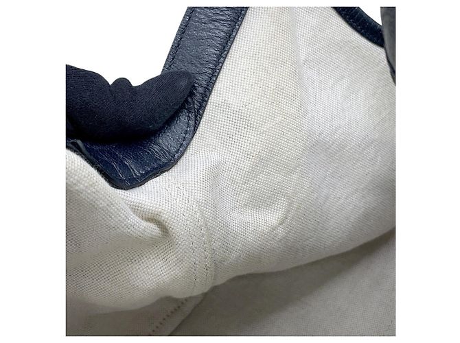Borsa Tote Small Gucci Giglio GG in Denim - vista 9
