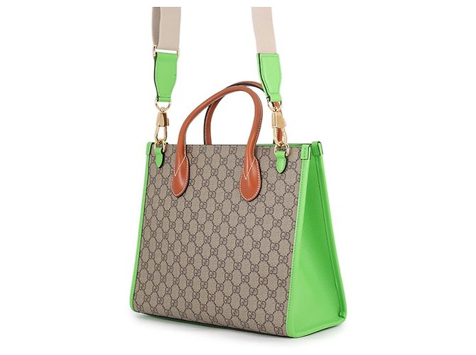 Borsa a mano Gucci GG Supreme in pelle - vista 2