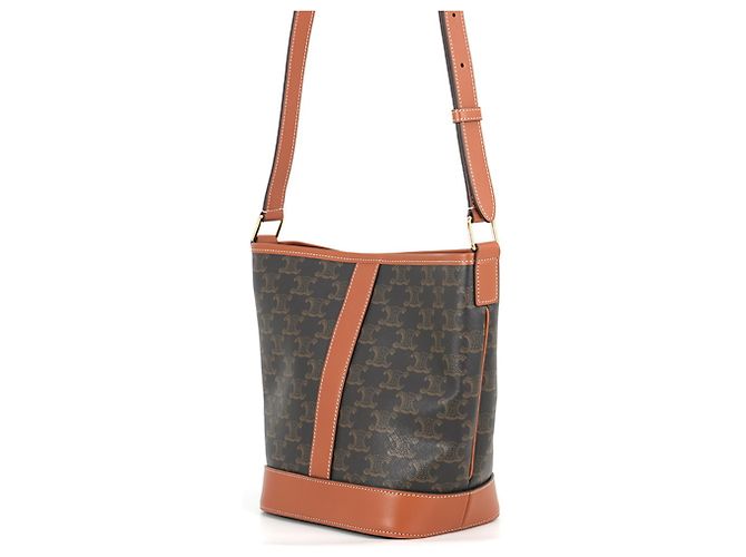 Céline Celine Triomphe Small Bucket Shoulder Bag - vista 2