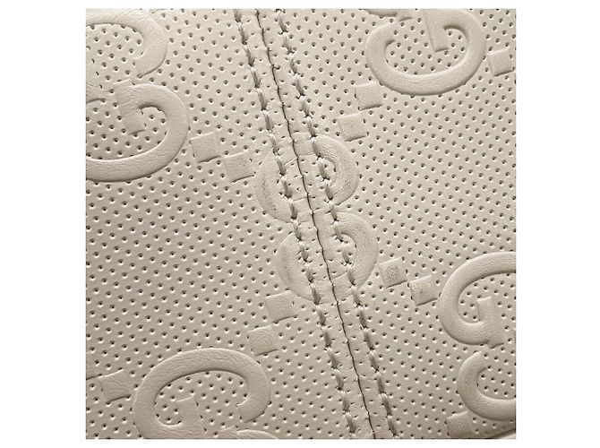 Borsa a tracolla Gucci in pelle avorio - vista 10