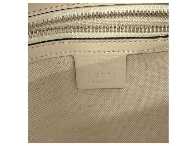 Borsa a tracolla Gucci in pelle avorio - vista 14