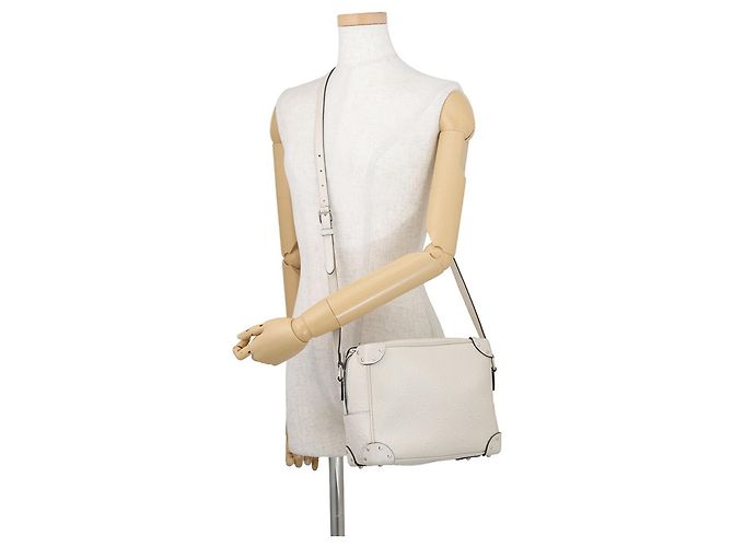 Borsa a tracolla Gucci in pelle avorio - vista 4