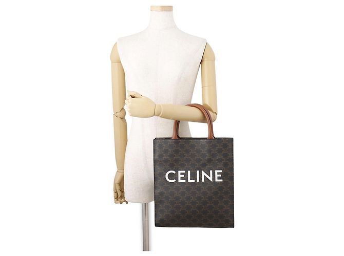 Céline Borsa Celine Triomphe Small Vertical Cabas - vista 4