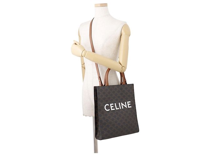 Céline Borsa Celine Triomphe Small Vertical Cabas - vista 5