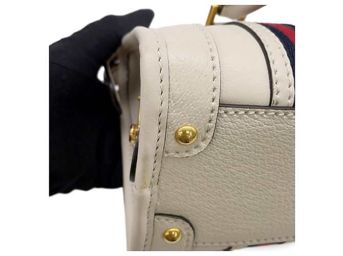 Borsa a mano in pelle Gucci Sherry Line - vista 9
