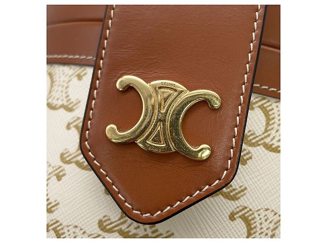 Céline Borsa a tracolla media in pelle Celine Triomphe Tambour - vista 9