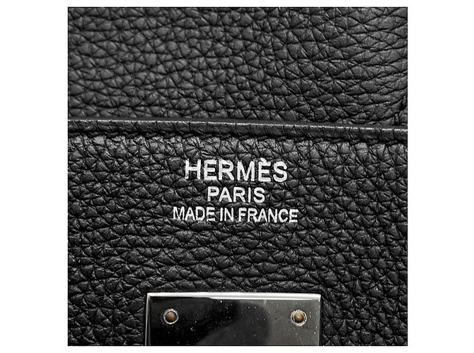 Hermès Borsa Hermes Birkin 40 Black Togo D Stamp - vista 15