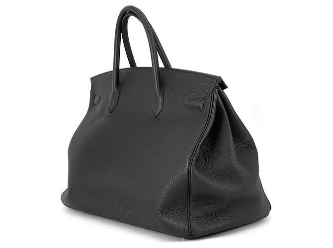 Hermès Borsa Hermes Birkin 40 Black Togo D Stamp - vista 2