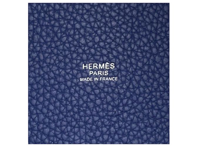 Hermès Borsa Hermes Picotin Lock MM in Bleu Saphir - vista 11