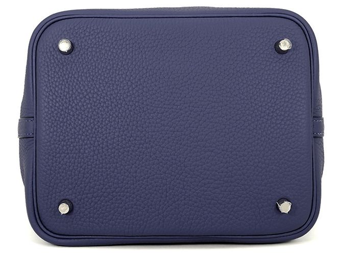 Hermès Borsa Hermes Picotin Lock MM in Bleu Saphir - vista 3