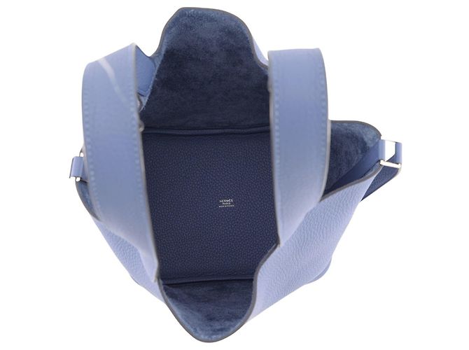 Hermès Borsa Hermes Picotin Lock MM in Bleu Saphir - vista 5