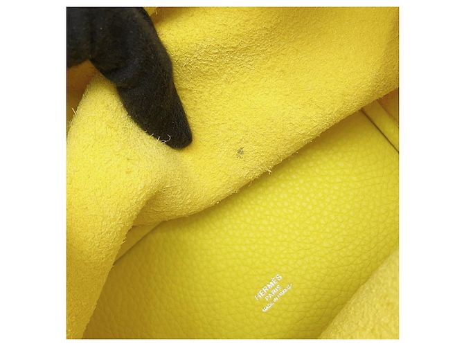 Hermès Borsa a mano Hermes Picotin Lock PM in pelle Lime - vista 10