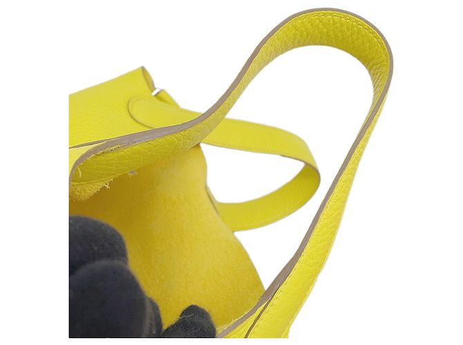 Hermès Borsa a mano Hermes Picotin Lock PM in pelle Lime - vista 13