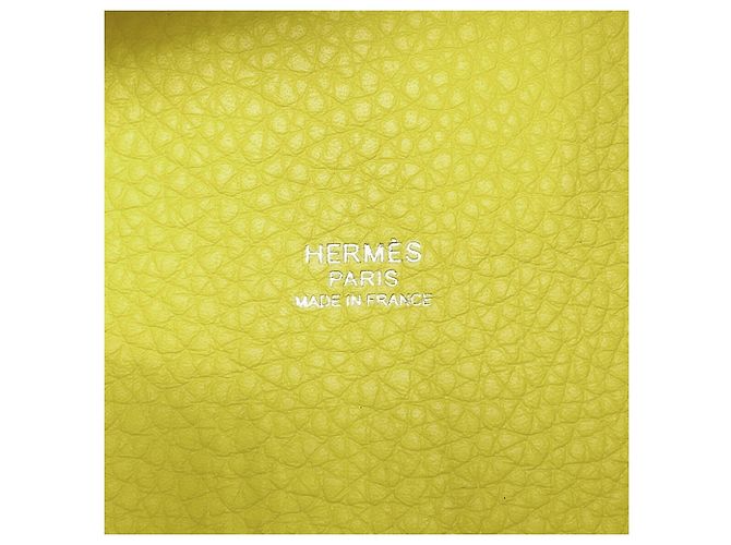 Hermès Borsa a mano Hermes Picotin Lock PM in pelle Lime - vista 17