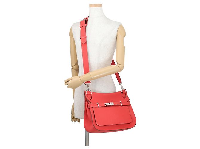 Hermès Borsa Hermes Jypsiere 31 in rosso - vista 4