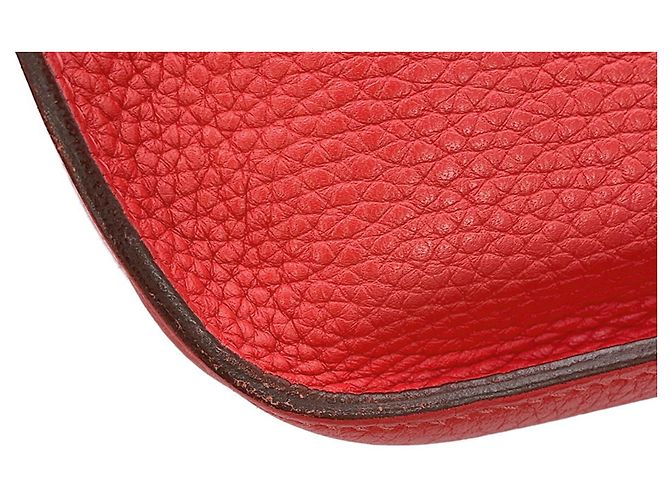 Hermès Borsa Hermes Jypsiere 31 in rosso - vista 7