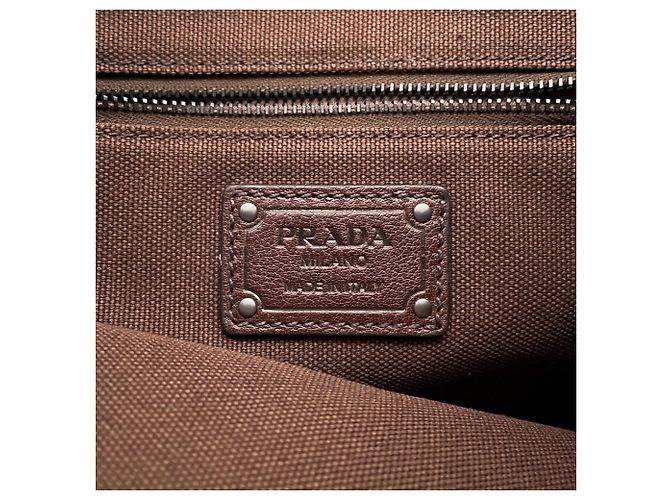 Prada Route Large Lederschultertasche - Ansicht 11