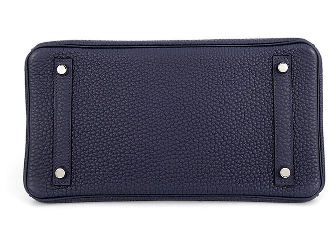 Hermès Borsa Hermes Birkin 30 in pelle Togo Blue Nuit - vista 3
