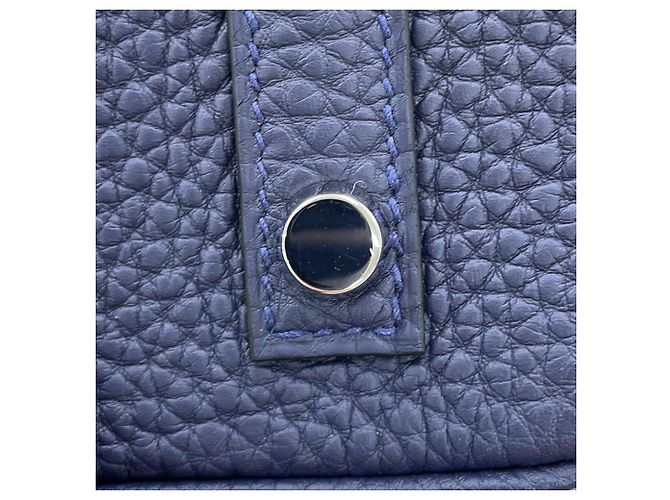 Hermès Borsa Hermes Birkin 30 in pelle Togo Blue Nuit - vista 9